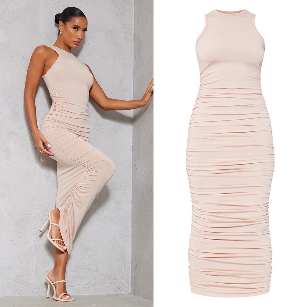 PLT Bodycon Ruched Dress